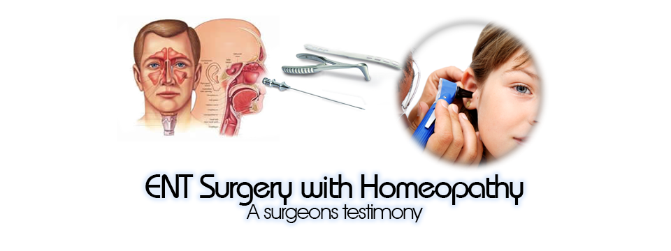 ENT surgery: Homeopathy