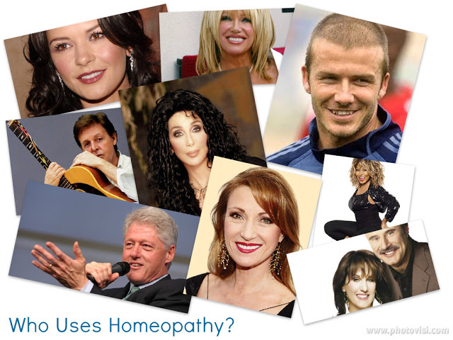 Homeopathy healing Celebrities